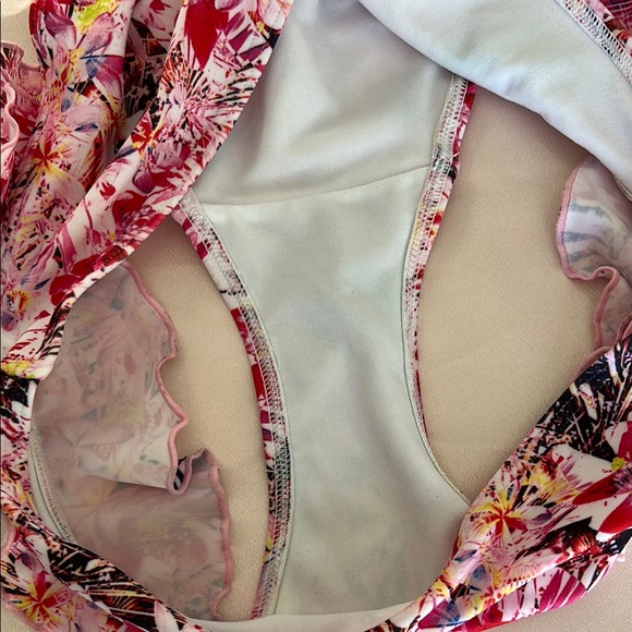Floral Ruffle Bikini Bottom - Picture 2 of 5